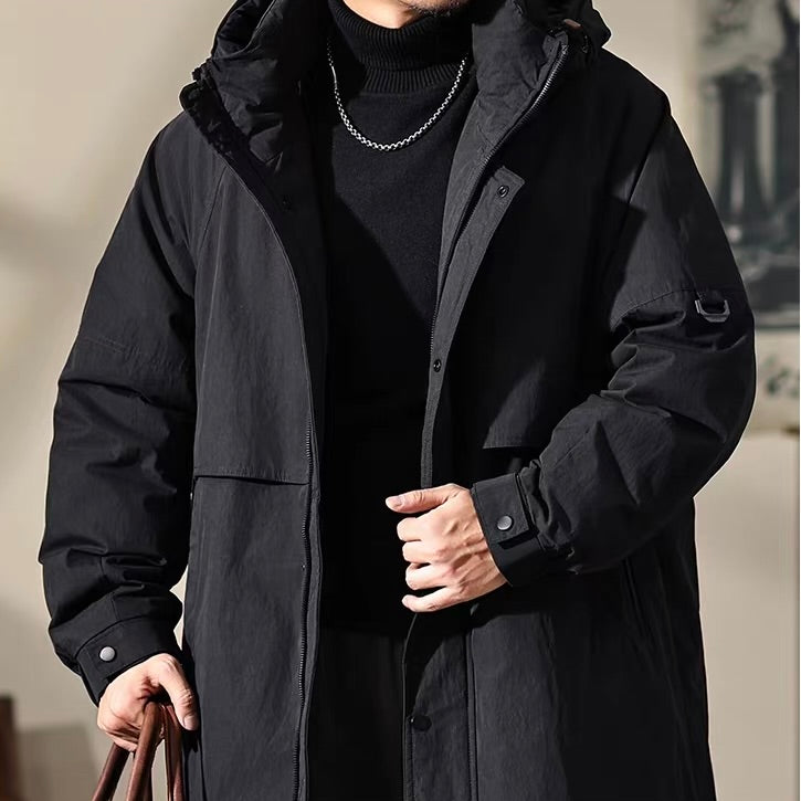 フード付 ミドル丈 ダウンジャケット（2Colors）251071