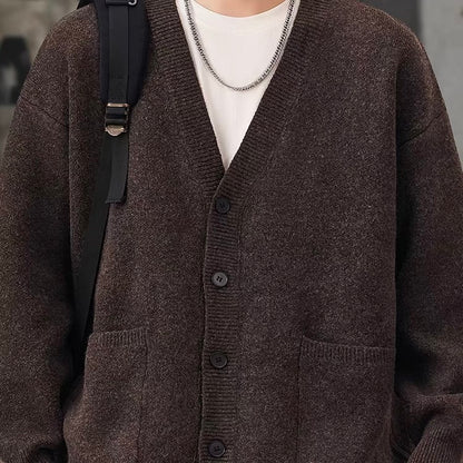 Vネック ポケット付カーディガン（3Colors）251070