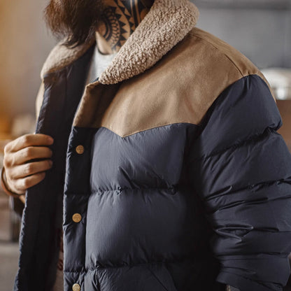 ボア襟 バイカラー ダウンジャケット（1Color）250949