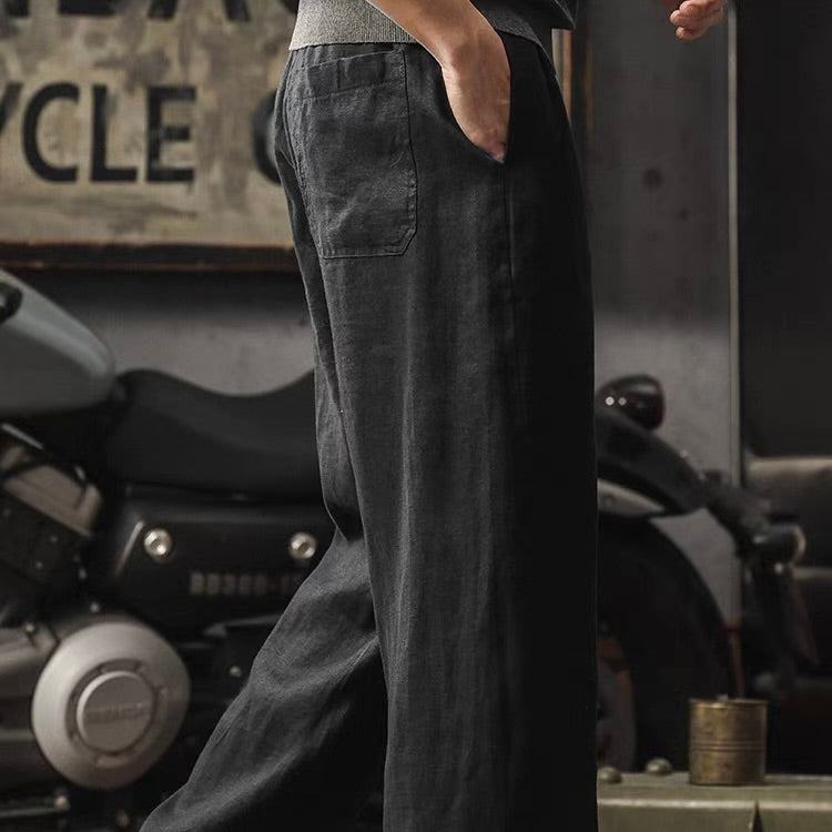 リラックス ストレート リネンパンツ（3Colors）260249