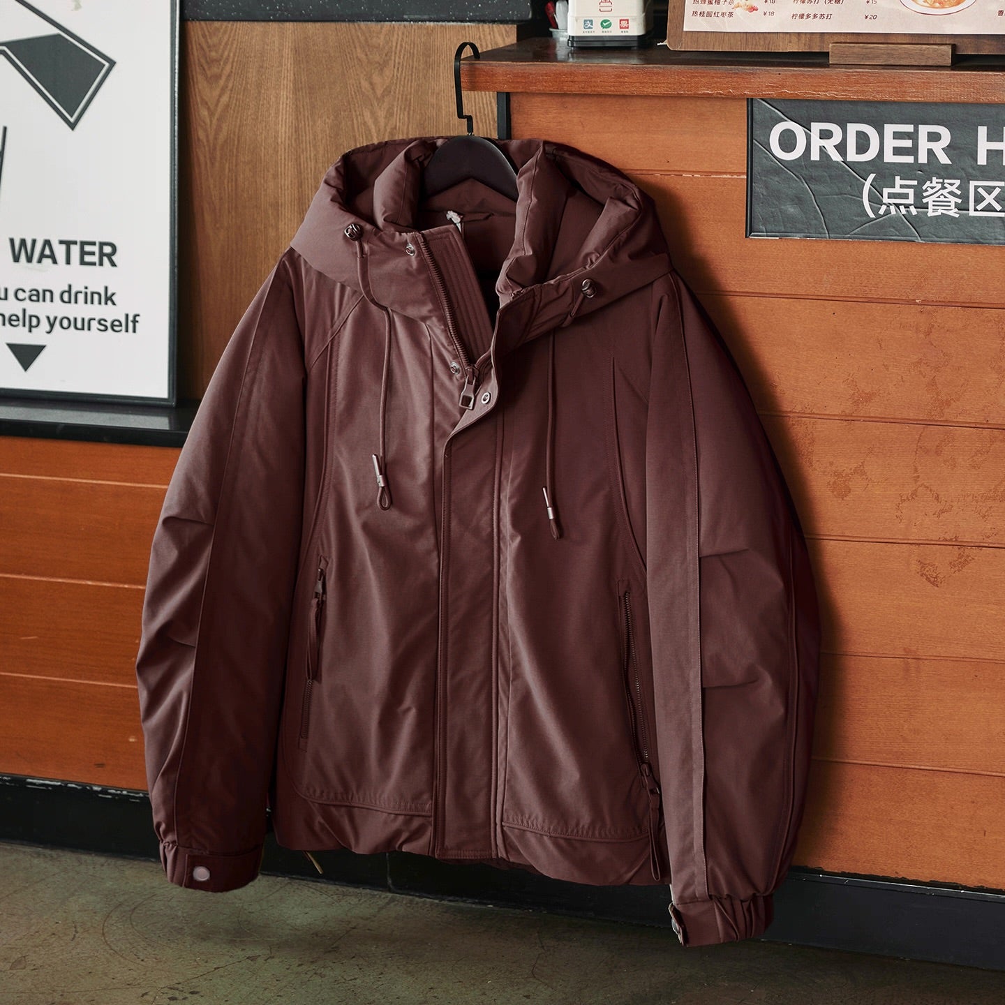 ワーク フード付 ダウンジャケット（3Colors）250978