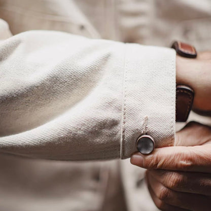 コーデュロイ襟 ホワイト ワークジャケット（1Color）260088