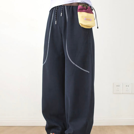 ワイドストレート スポーツ ロングパンツ（5Colors）260261