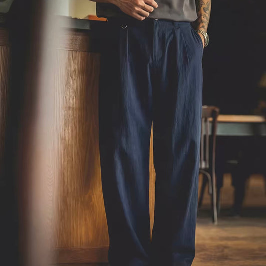 ナチュラル リネン混 ストレートパンツ（1Color）260272