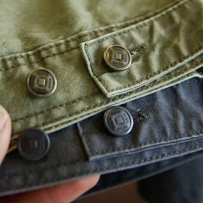 コーデュロイ襟 ウォッシュドデニムジャケット（2Colors）250906