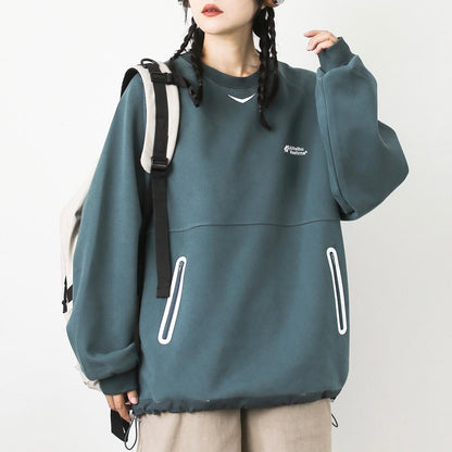 裾ドローコード スポーツ スウェットプルオーバー（4Colors）250732