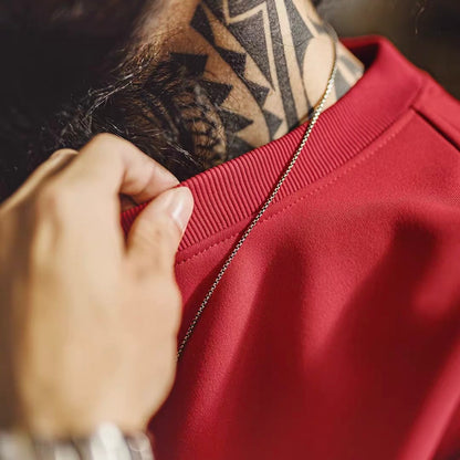 レトロプリント 裏起毛 スウェットプルオーバー（2Colors）260012