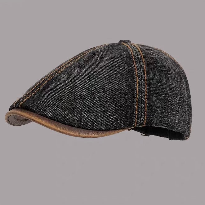 ウォッシュドデニム バックベルト ハンチング（5Colors）260095