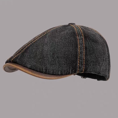 ウォッシュドデニム バックベルト ハンチング（5Colors）260095