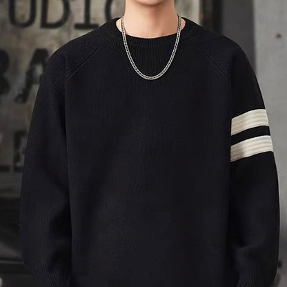 ラインデザイン ラグランスリーブ セーター（3Colors）251069