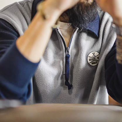 バイカラー ハーフジップ フリース プルオーバー（1Color）251081