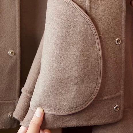 ヘビーウェイト シンプル ウールコート（2Colors）250951