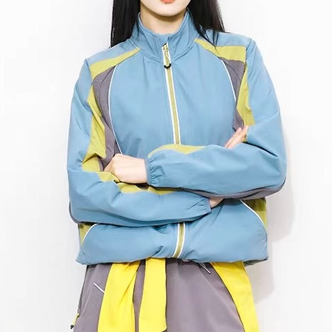 マルチカラー スタンドネック ライトジャケット（3Colors）260278