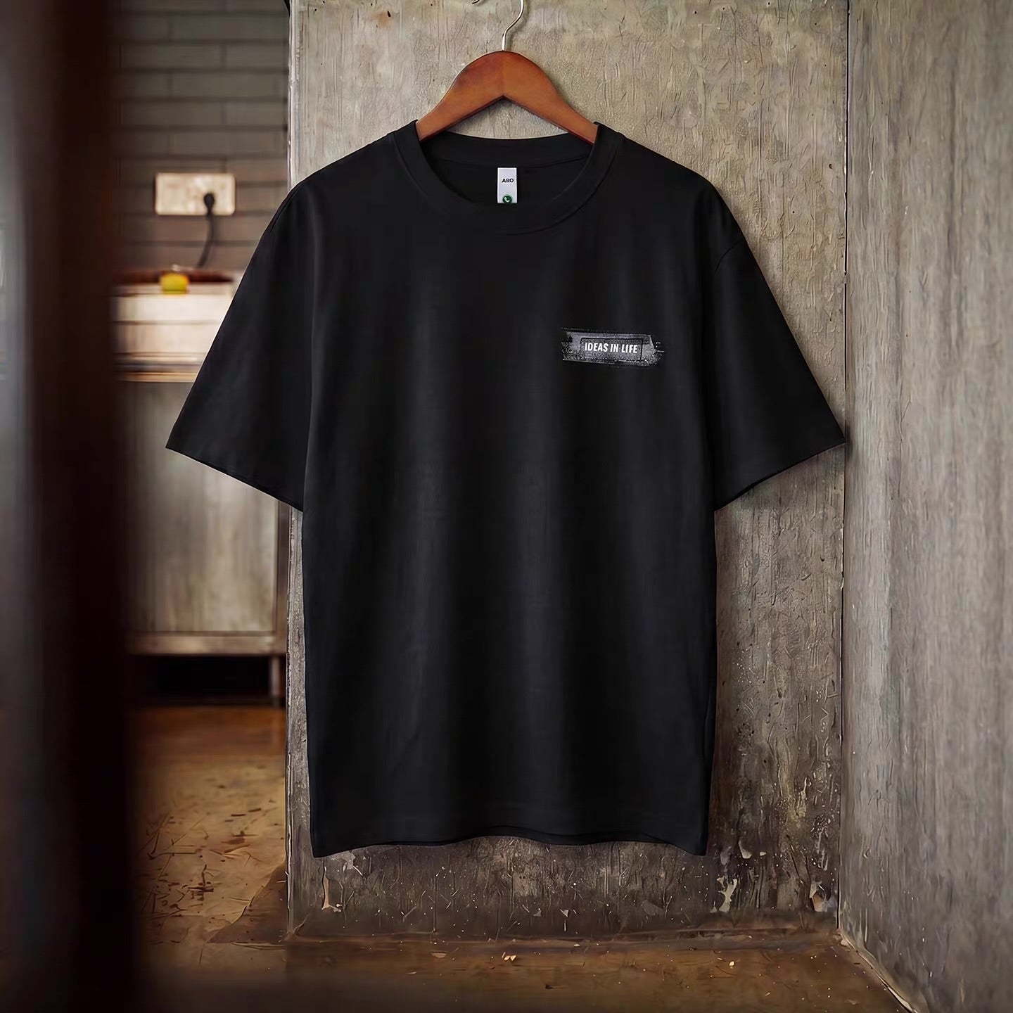 ダーティプリント シンプルTシャツ（2Colors）260374