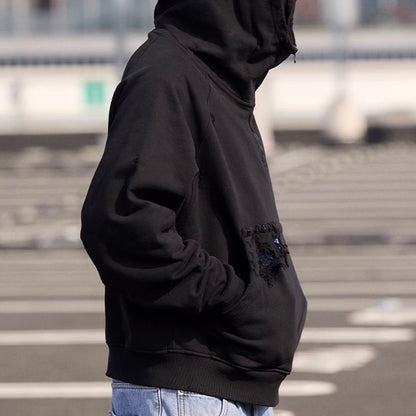 ダメージ ハーフジップ フーディー（1Color）250994