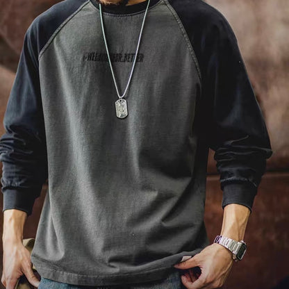 ウォッシュ ラグランスリーブ Tシャツ（1Color）250880