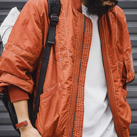 ポイントステッチ デザイン ボンバージャケット（1Color）260078