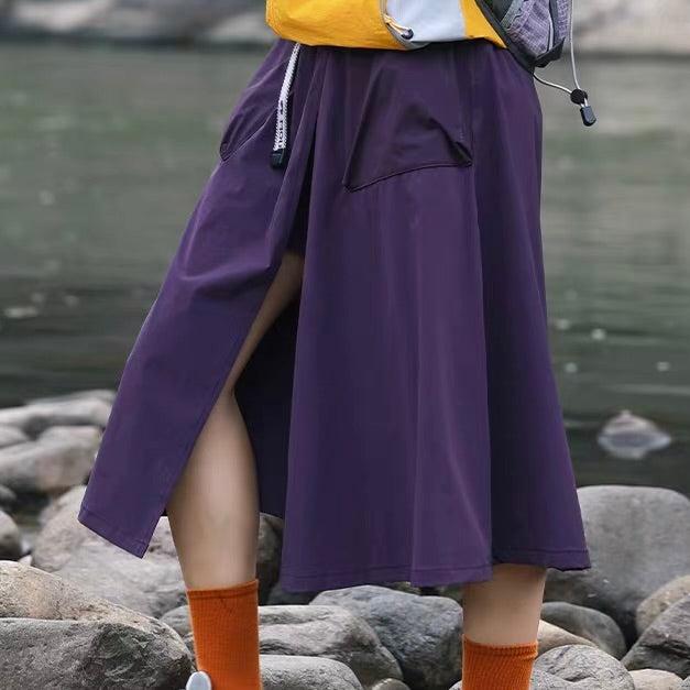 インナーパンツ付 ロング ラップスカート（3Colors）260493