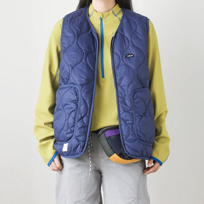 Vネック ビッグポケット付 ダウンベスト（2Colors）250985