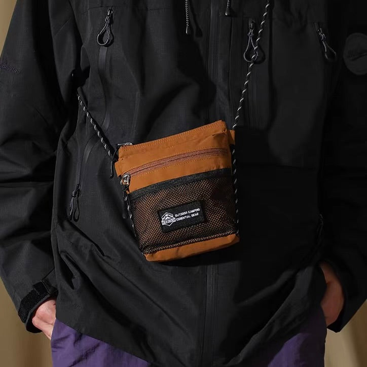 メッシュポケット付 ミニショルダーバッグ（3Colors）260164