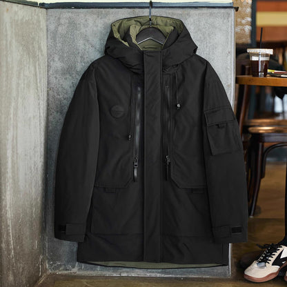 フード付 ミドル丈 ダウンジャケット（3Colors）251000