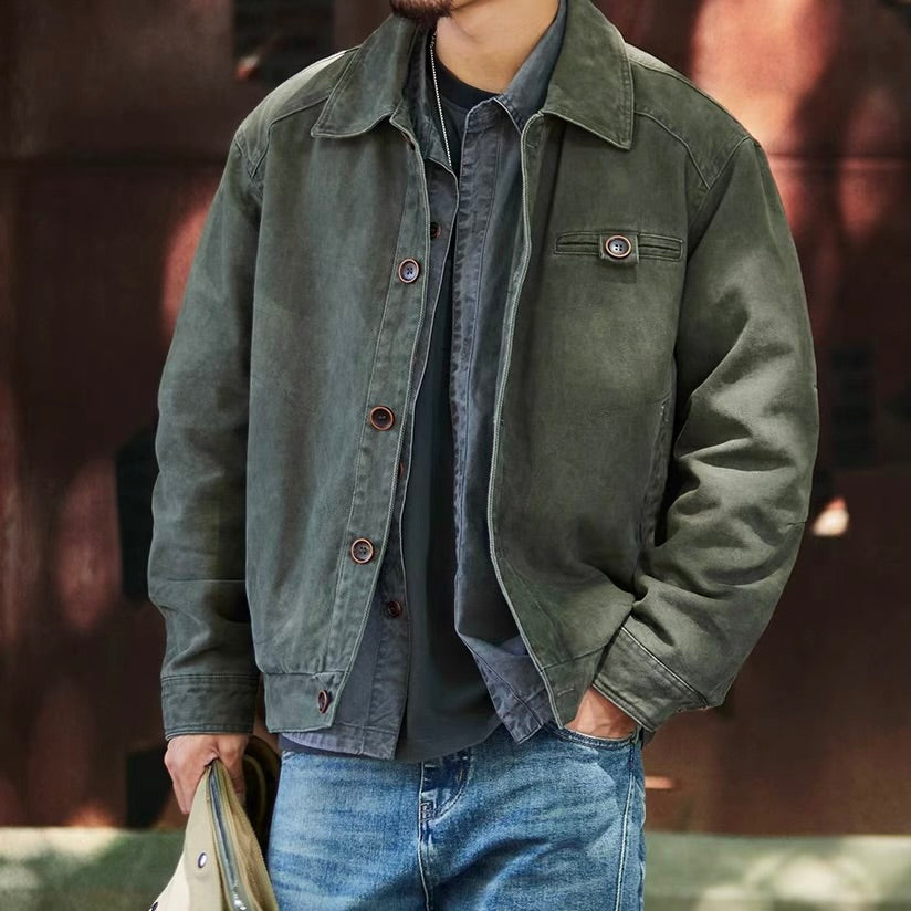 レトロ ウォッシュド ワークジャケット（1Color）250907