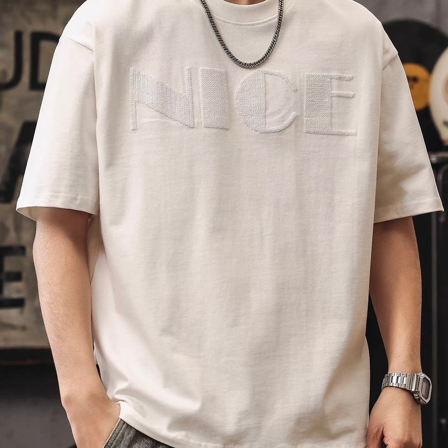 刺繍 立体ロゴ 半袖Tシャツ（3Colors）260250