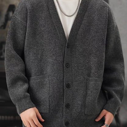 Vネック ポケット付カーディガン（3Colors）251070