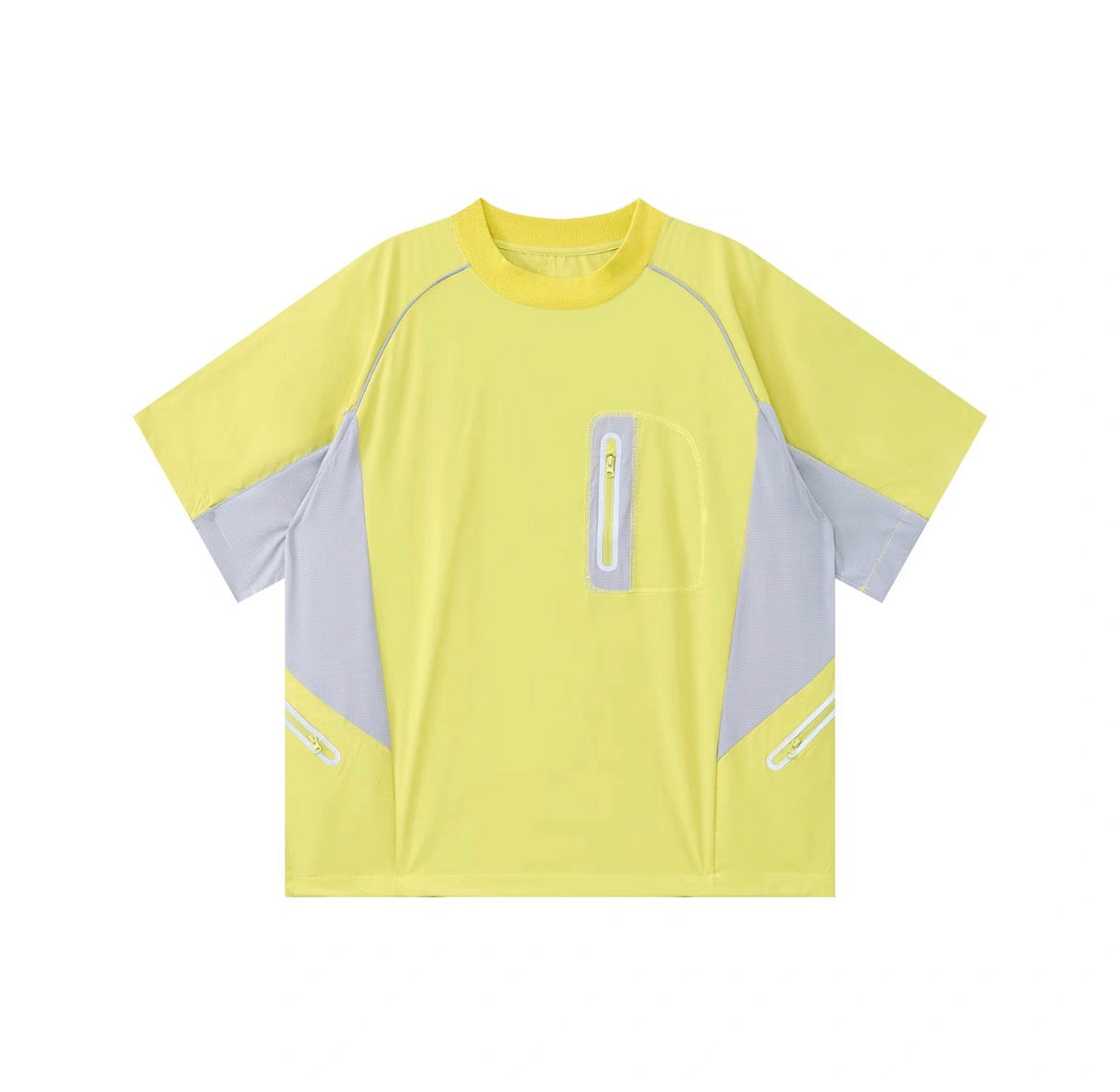 裾ドローコード 胸ポケット付 スポーツTシャツ（2Colors）260441