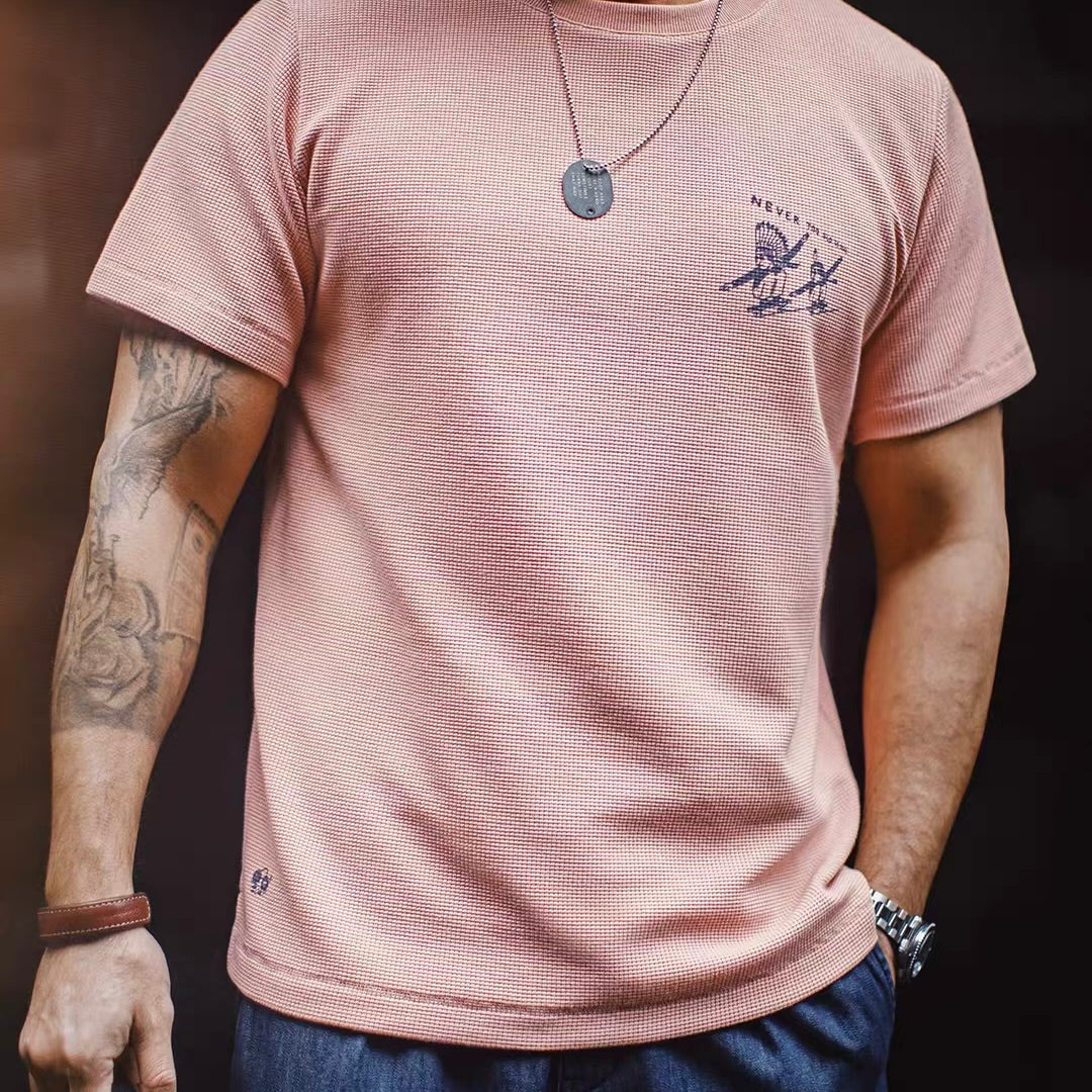 インディアンプリント ワッフルTシャツ（3Colors）260314