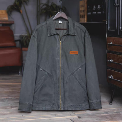 フルジップ シンプル ワークジャケット（3Colors）260215