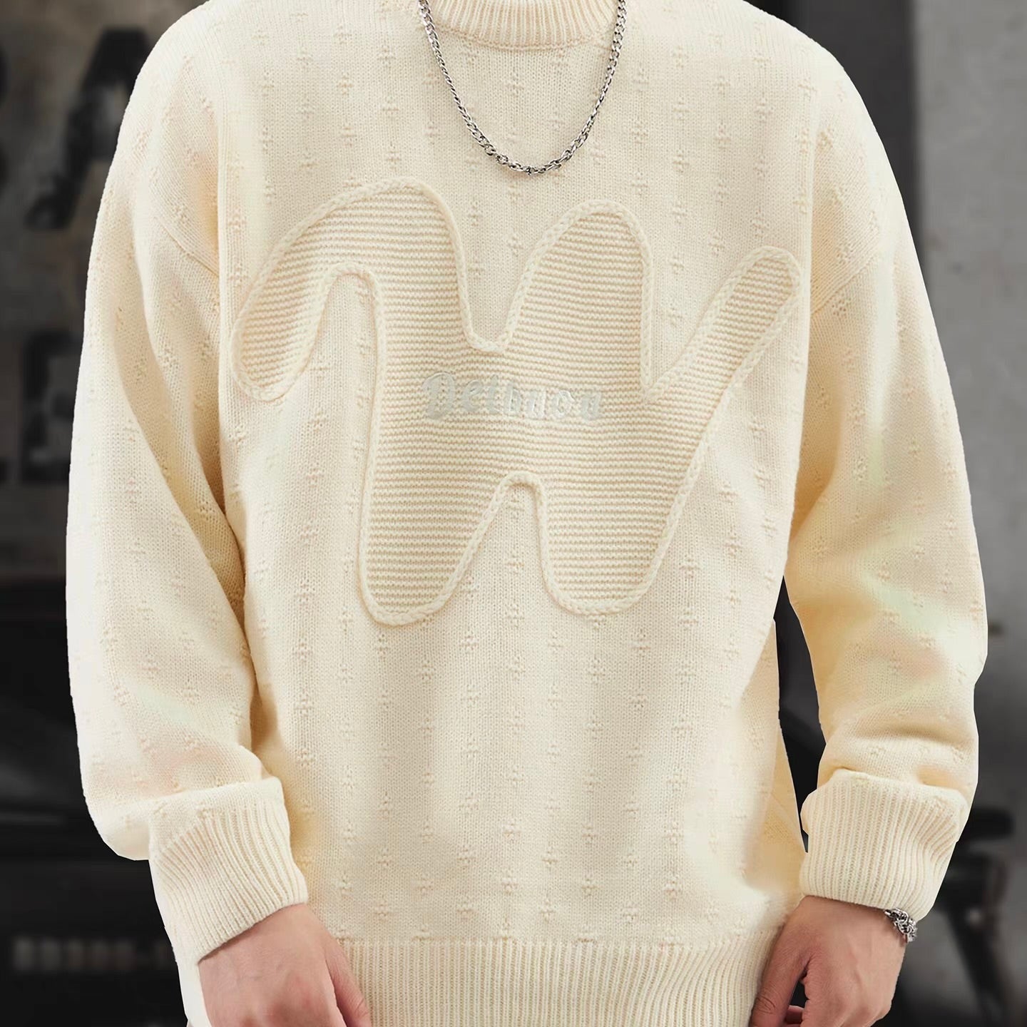 立体モチーフ ニットプルオーバー（3Colors）251094