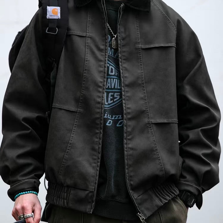 コーデュロイ襟 オーバーサイズ ブルゾン（2Colors）260190