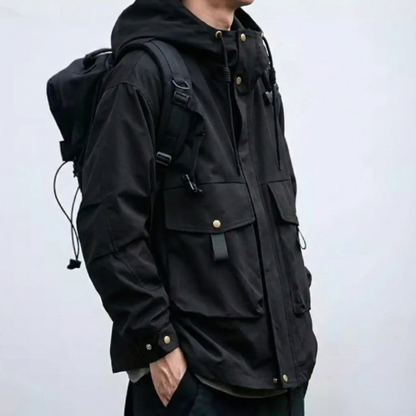 立体ビッグポケット フード付ワークジャケット（1Color）- F603