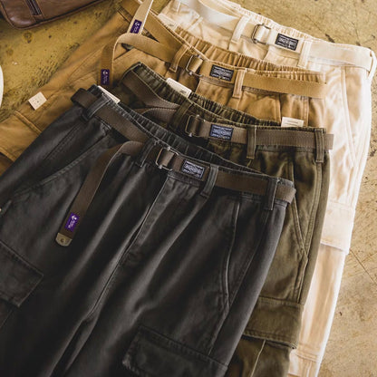 ベルト付 ワイド カーゴパンツ（5Colors）251060