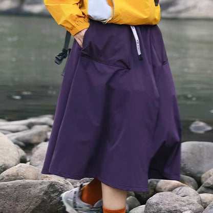 インナーパンツ付 ロング ラップスカート（3Colors）260493