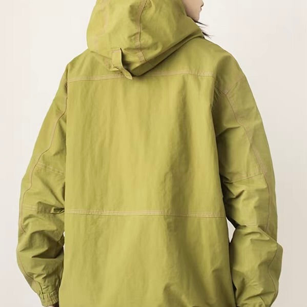 裾ドローコード フード付ウィンドブレーカー（2Colors）260064