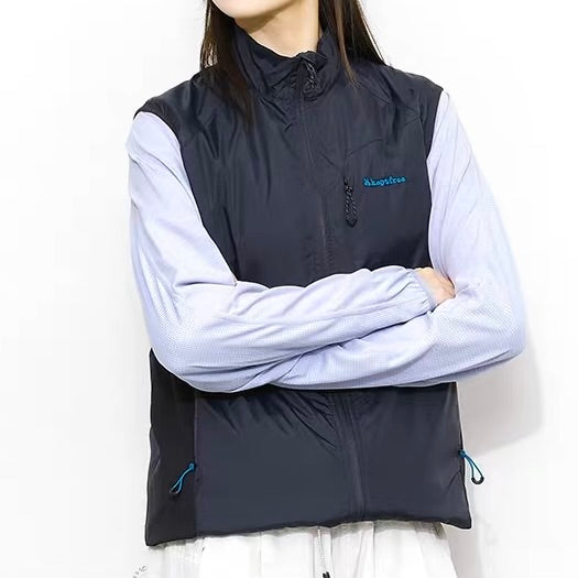 スタンドカラー シンプル ライトベスト（2Colors）251073