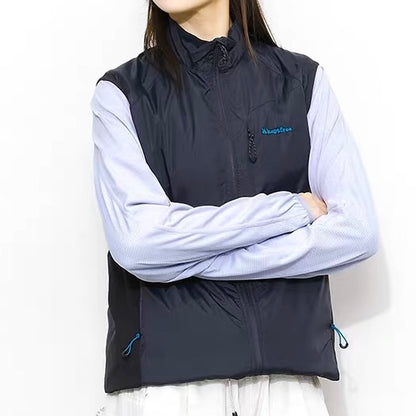 スタンドカラー シンプル ライトベスト（2Colors）251073