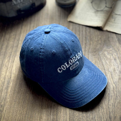 アメリカンレトロ ロゴ刺繍 ベースボールキャップ（7Colors）250545