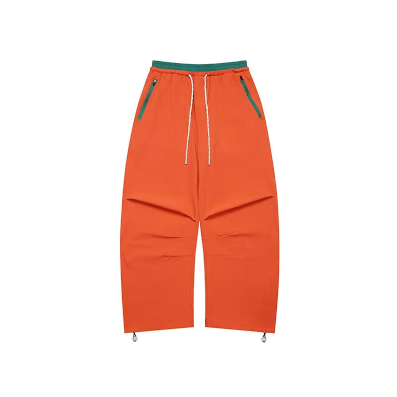 ワンポイントカラー ワイド スポーツパンツ（3Colors）260128