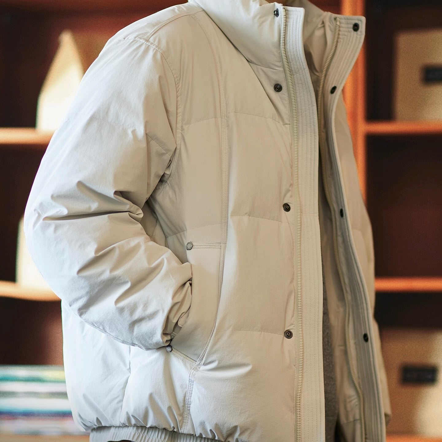 防寒 スタンドカラー ダウンジャケット（3Colors）250929