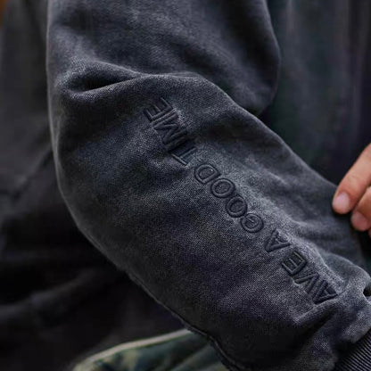 ワッフル パッチワーク ウォッシュドスウェット（2Colors）250859