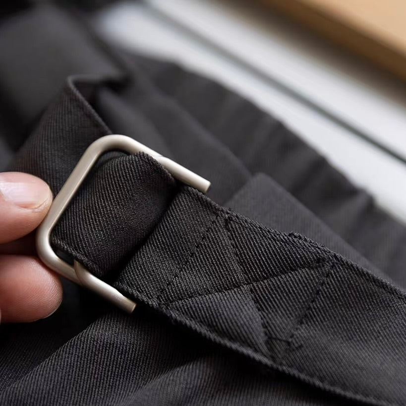 共布ベルト付 ストレートパンツ（2Colors）260085