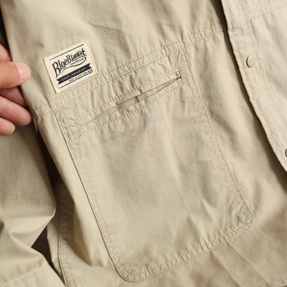 ポケット付 ワンポイントロゴ ワークシャツ（3Colors）260213