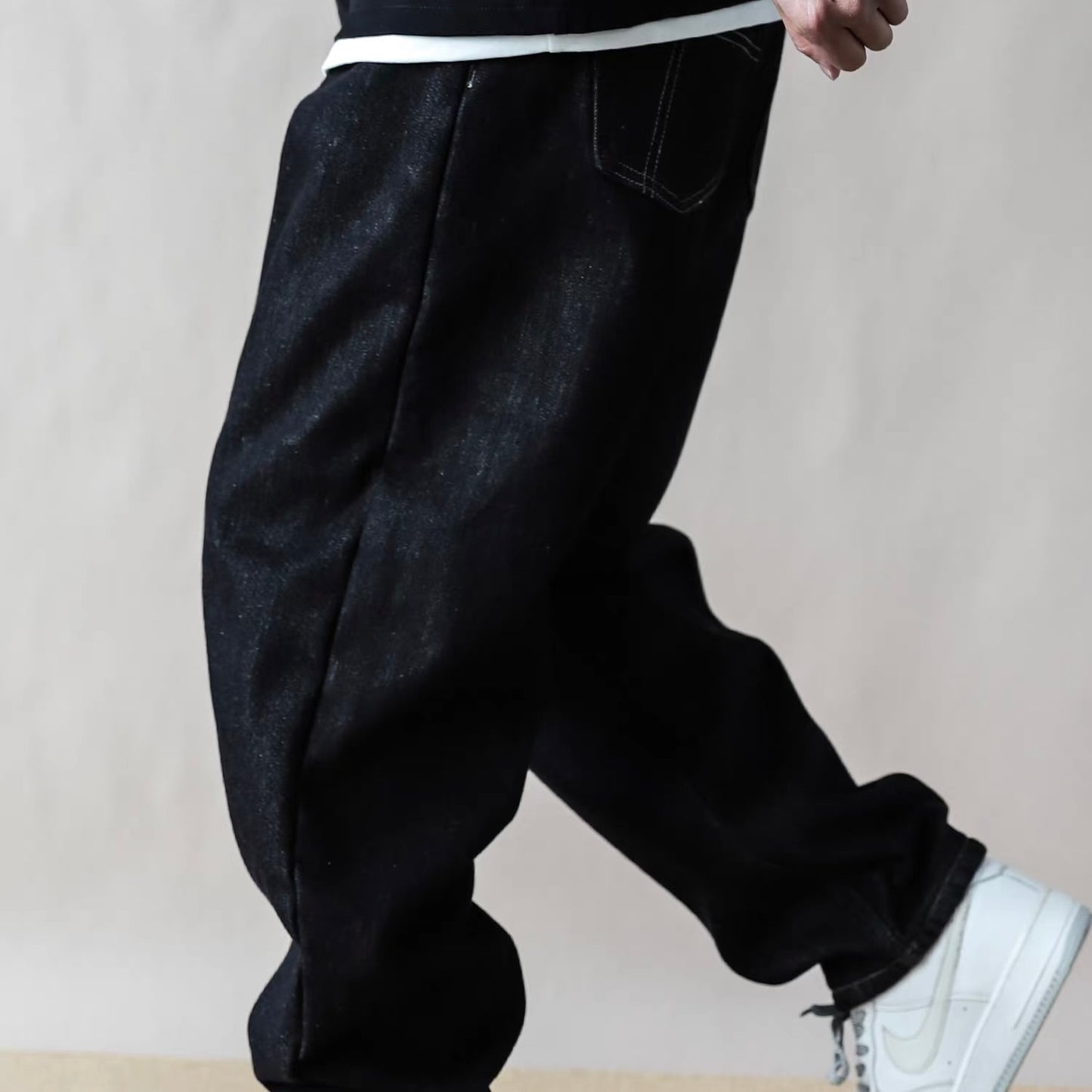 立体パターン ウォッシュドデニムパンツ（1Color）260125