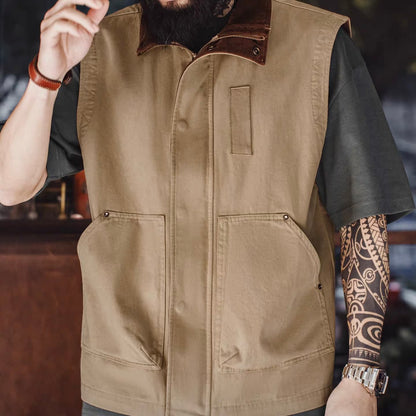 襟コーデュロイ サファリベスト（1Color）260180