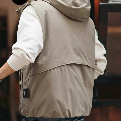 フード付 シンプル ダウンベスト（3Colors）250890