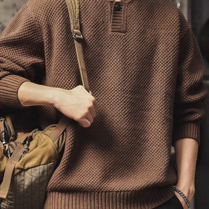 厚手 ヘンリーネック セーター（3Colors）251038