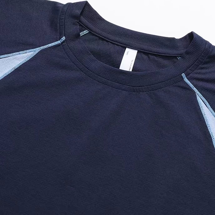 アクセントカラー 長袖 スポーツTシャツ（4Colors）260148